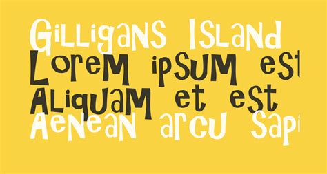 Gilligans Island Free Font What Font Is