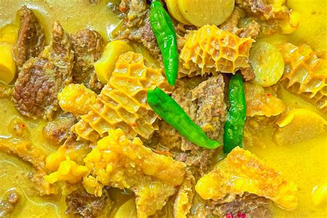 Resipi Masak Lemak Cili Padi Perut Lembu Dan Rebung