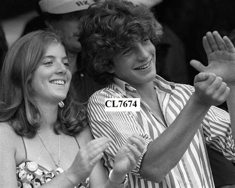 John Kennedy Jr. and Caroline Kennedy During 6th RFK Tennis Tournament ...