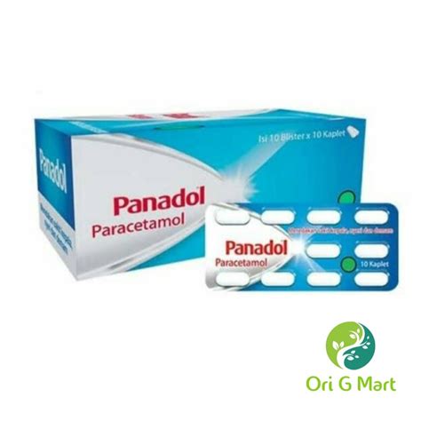 Jual Panadol Biru Demam Paracetamol Isi Kaplet Strip Shopee