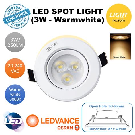 OSRAM LEDVANCE LED Recessed EyeBall 3W 5W LED Spotlight Round Eye Ball