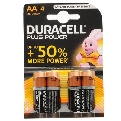 Duracell Plus Aa Batteries Pack Batteries Sportsdirect