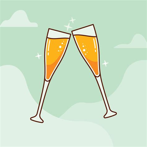 Champagne Toast 261509 Vector Art at Vecteezy