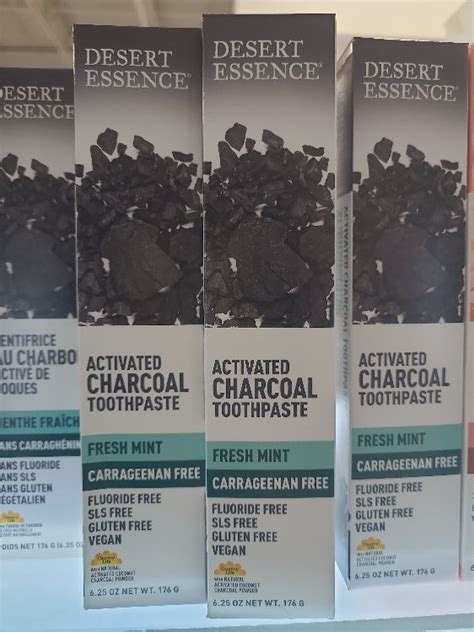 Desert Essence Dentifrice Au Charbon Actif Menthe Fra Che G Inci