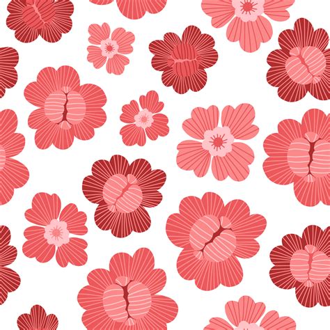 Retro Groovy Flower Seamless Pattern Png