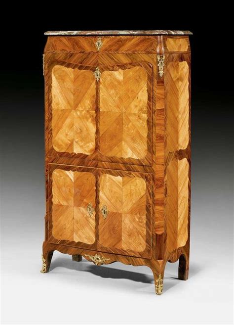 SECRETAIRE A ABATTANT Louis XVI Stamped F BAYER Francois Bayer