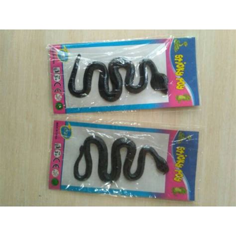 Jual Mainan Anak Hewan Reptil Ular Satuan Mainan Ular Karet Snake