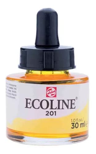 Tinta Aquarela Liquida Talens Ecoline Ml Amarillo Claro Cor