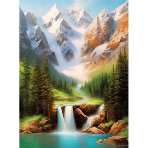 D Diy Diamond Painting Montagne Kits Broderie Diamant Painting