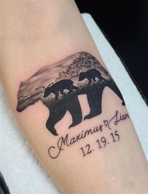 Mama Bear Cubs Tattoo Tattoos For Daughters Mom Tattoo Designs