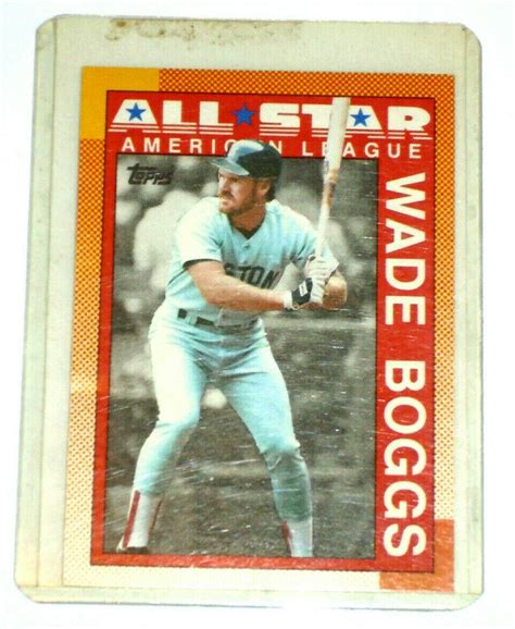 Topps Wade Boggs All Star Baseball Card 387 Boston Red Sox EBay