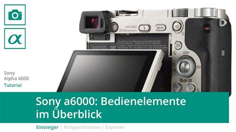 Sony Alpha 6000 Die Bedienelemente Im Überblick Youtube