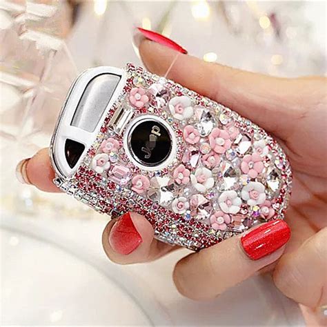 Bling Bedazzled JEEP Dodge Chrysler Key FOB Cover with Rhinestones- Pi ...