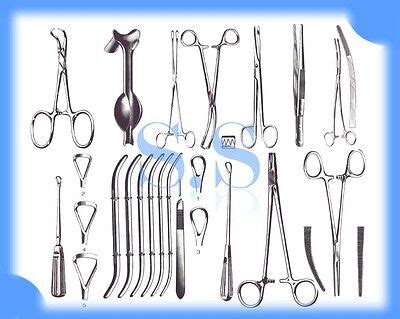 Set Of Dilatation Curettage Gynecology Surgical Instruments Curette