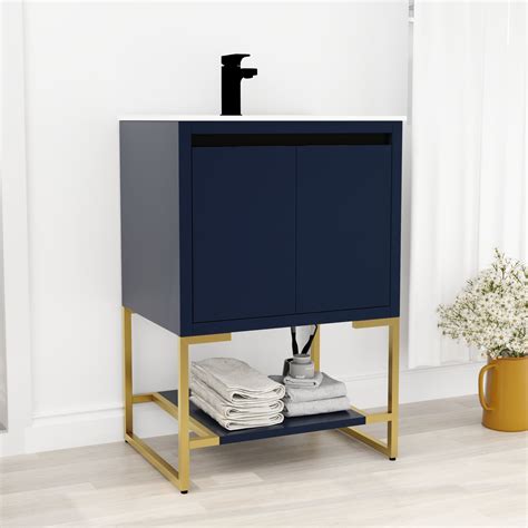 BNK 24 inch Bathroom Vanity with Sink, Modern Wood India | Ubuy