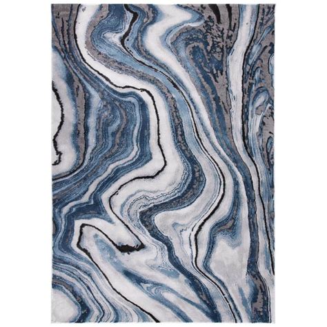 SAFAVIEH Craft Blue Gray 5 Ft X 8 Ft Abstract Area Rug CFT819M 5