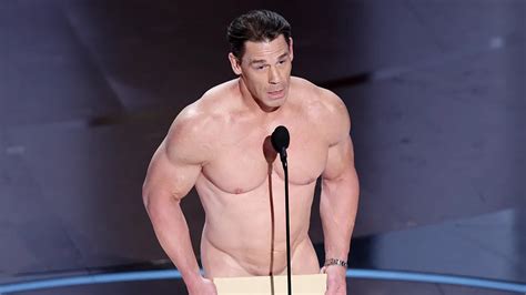 Watch WWE Icon John Cena Goes Viral For Naked Appearance At Oscars