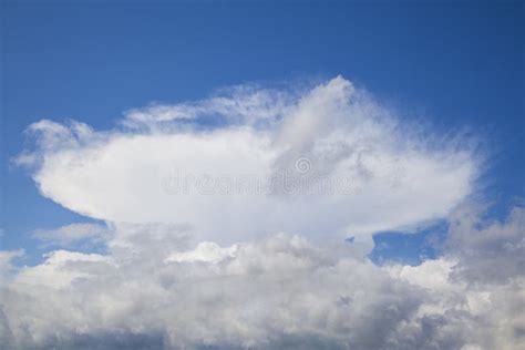 Unusual Forms Of Clouds A Beautiful Single Cloud In The Sky Like A