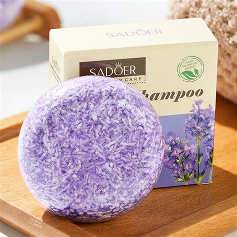 Bgzleu Lavender Solid Shampoo Bar And Conditioner Effect Hair Soap 100 Organic Shampoo Bars