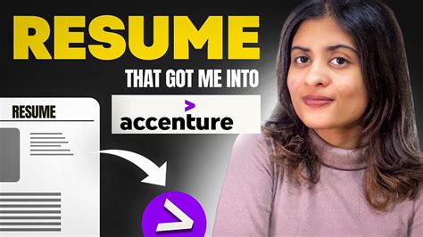 The RESUME That Got Me Into Accenture As A Fresher With No Technical