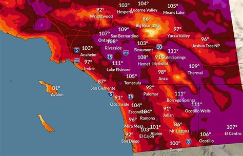 Scorching Heat Wave Continues Saturday With 100 Plus Highs For Much Of