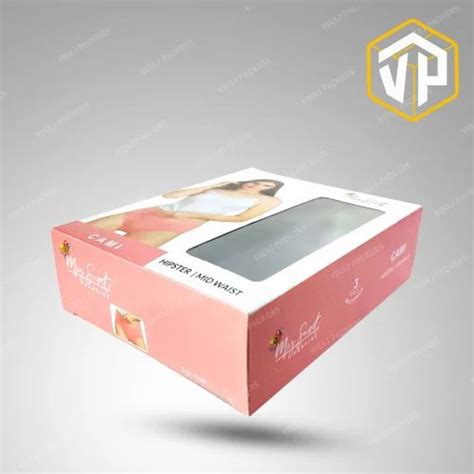 Undergarment Packing Box Window Cut Box Garment Packing Option Uv