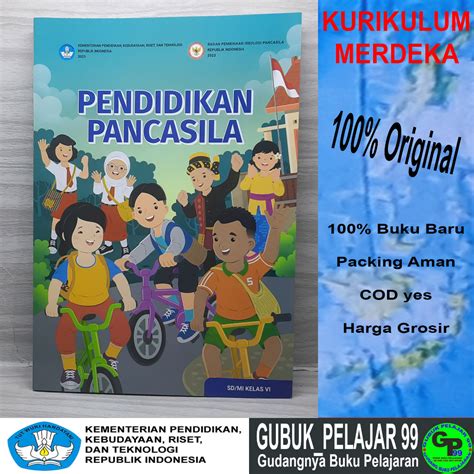 Jual Buku Paket Siswa Pendidikan Pancasila Untuk Sd Mi Kelas 6 Kurikulum Merdeka Kemdikbudristek