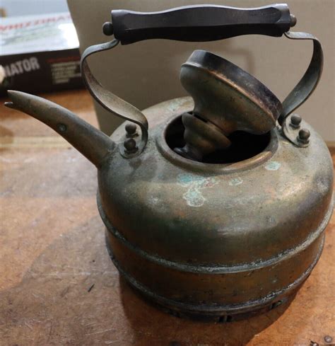 Antique Simplex Tea Kettle Solid Copper Tea Kettle Made In England I