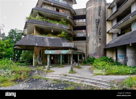 Monte Palace Hotel Ruins Sao Miguel Island Azores Stock Photo Alamy