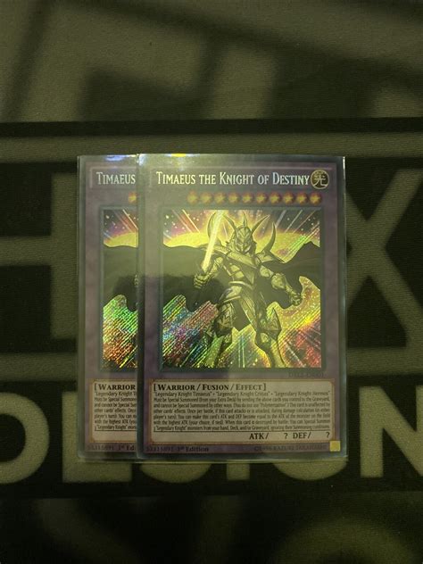 Yu Gi Oh Tcg Timaeus The Knight Of Destiny Dragons Of Legend 2 Drl2 En001 Ebay