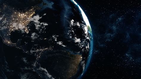 Rotating Earth with Night Lights, Motion Graphics | VideoHive