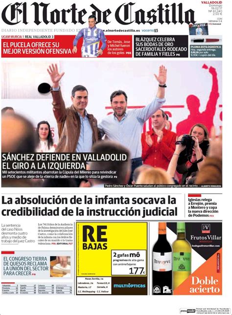 Periódico Norte De Castilla Valladolid España Periódicos De España