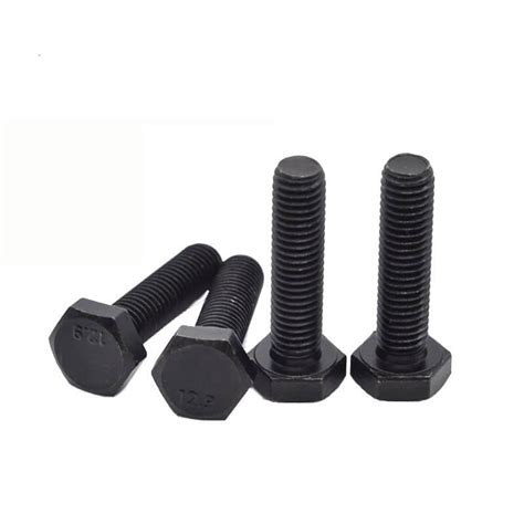 DIN 933 Full Thread Hex Bolts Black H D G Zink Plated China