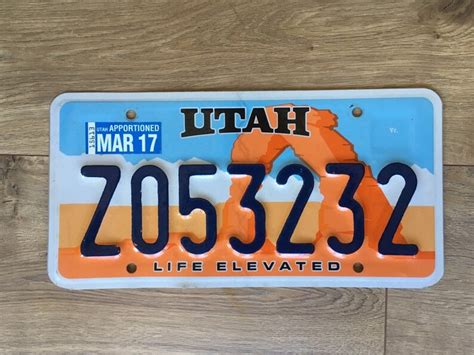 Authentic Delicate Arch Utah License Plates Etsy