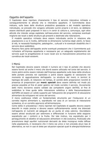 Linee Guida Capitolato Appalto Mense PDF