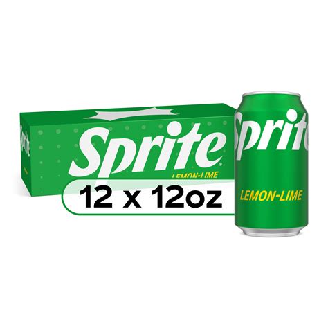 Sprite Lemon Lime Soda Pop 12 Fl Oz 12 Pack Cans