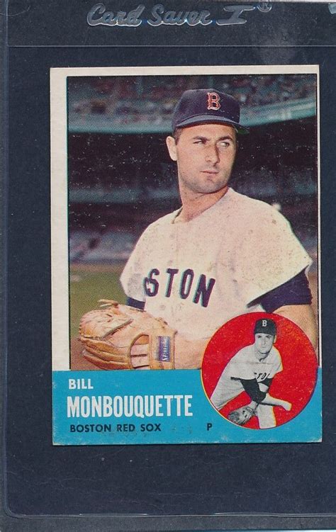 Topps Bill Monbouquette Red Sox Vg Ex T Ebay