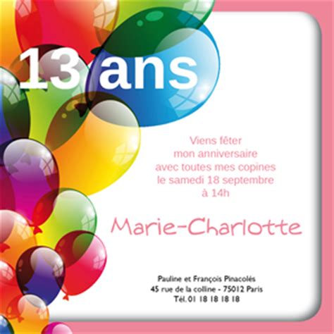 Carte Anniversaire Fille