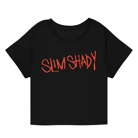 Slim Shady Cropped T Shirt Official Eminem Online Store