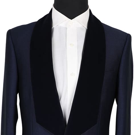 Shawl Lapel Single Button Tuxedo Blue David Wej