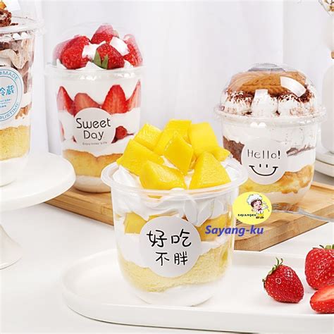 Code J360 360ml U Shaped Dessert Cup With Lid 10Pc Pearl Milk Cup Ice