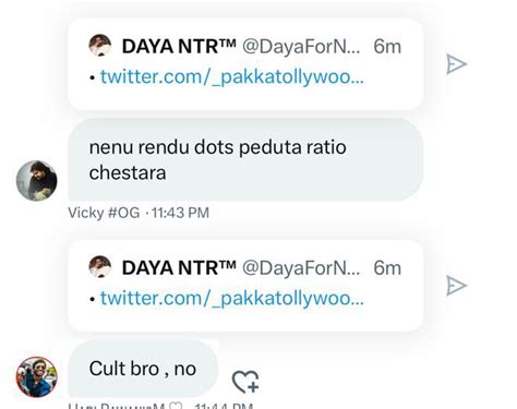 Daya Ntr On Twitter Cult Bro No Ani Neat Ga Chepadu Vinali Ga