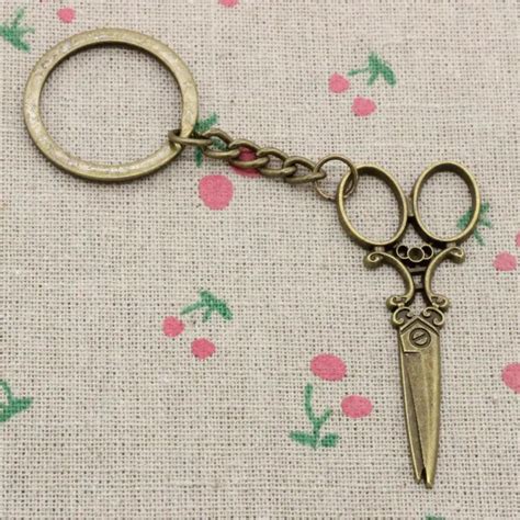 Fashion Diameter 30mm Metal Key Ring Key Chain Jewelry Antique Bronze