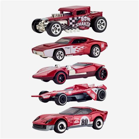 Hot Wheels 80 Anos - Edição Especial Hot Wheels 80 Anos ? Kit com 5 Carros Exclusivos