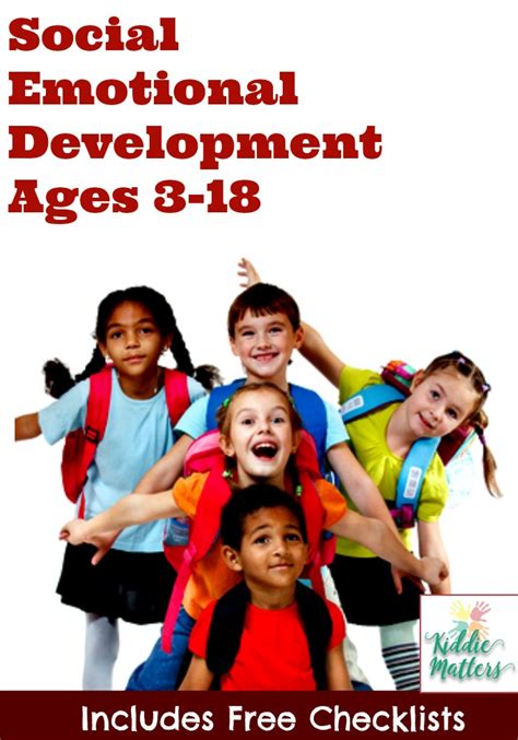 Social Emotional Development Checklists For Kids And Teens Kiddie Matters