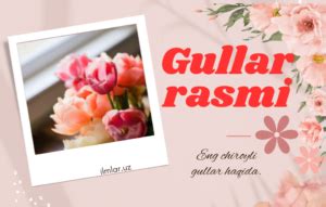 Gullar. Gullar rasmi. Eng chiroyli gullar.