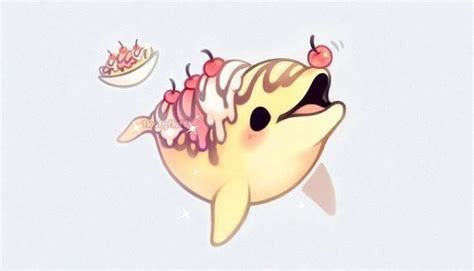 Super Sweet Ice Cream Dolphin Doodle Such A Kawaii Drawing Cute