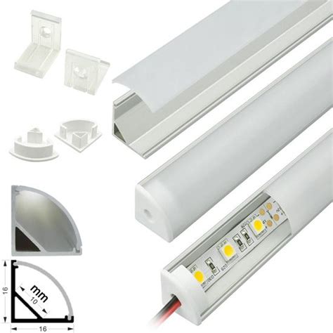 Corner Mount Aluminum Extrusion Profile LED Strip Fixture Channel