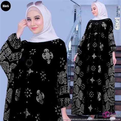 Jual Kaftan Wanita Motif Gisel Kaftan Jumbo Terbaru Dress Super Jumbo