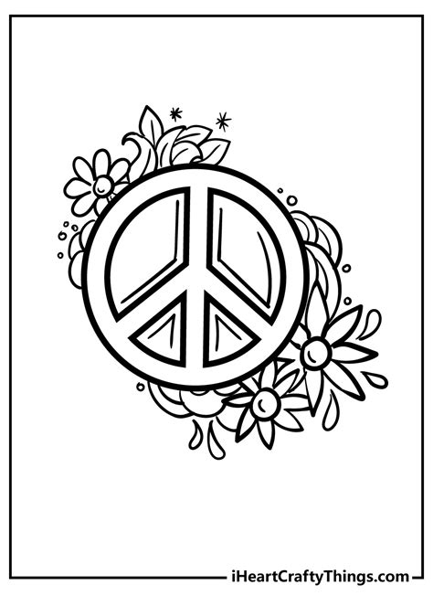 Free Printable Peace Sign Coloring Pages Free Printable Hq
